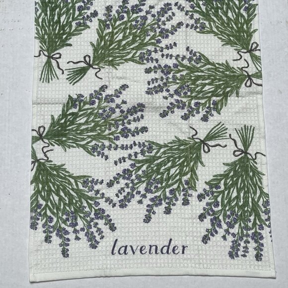 French Cotton Kitchen Dish Tea Towel La Patisserie Cotton Vintage 2002 Lavender - Picture 3 of 9